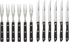 Indlæs billede til gallerivisning Steakbestik/grillbestik Old farmer classic 12 dele Træ/Stål Træ/stål 6
