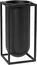 Indlæs billede til gallerivisning Kubus vase Lily - Sort Black 10cmx20cmx10cm