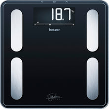 Indlæs billede til gallerivisning Kropsanalysevægt i sort BF 400 Sort L: 31 cm. B: 31 cm. H: 2,8 cm.