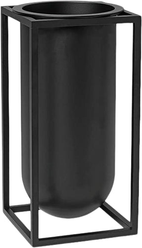 Kubus vase Lily - Sort Black 10cmx20cmx10cm